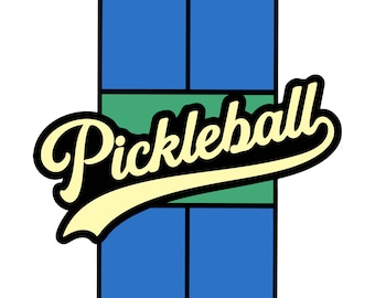 Pickleball Graphic - 4 files - .SVG (vector) .PNG (transparent) - Digital instant download