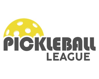 Pickleball League Logo Pack - 2 unique designs - 4 total files - Vector .SVG .PNG - Digital downloadable