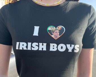 i love irish boys niall horan baby tee black