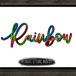 Rainbow Procreate brush set / Instant Download / Procreate