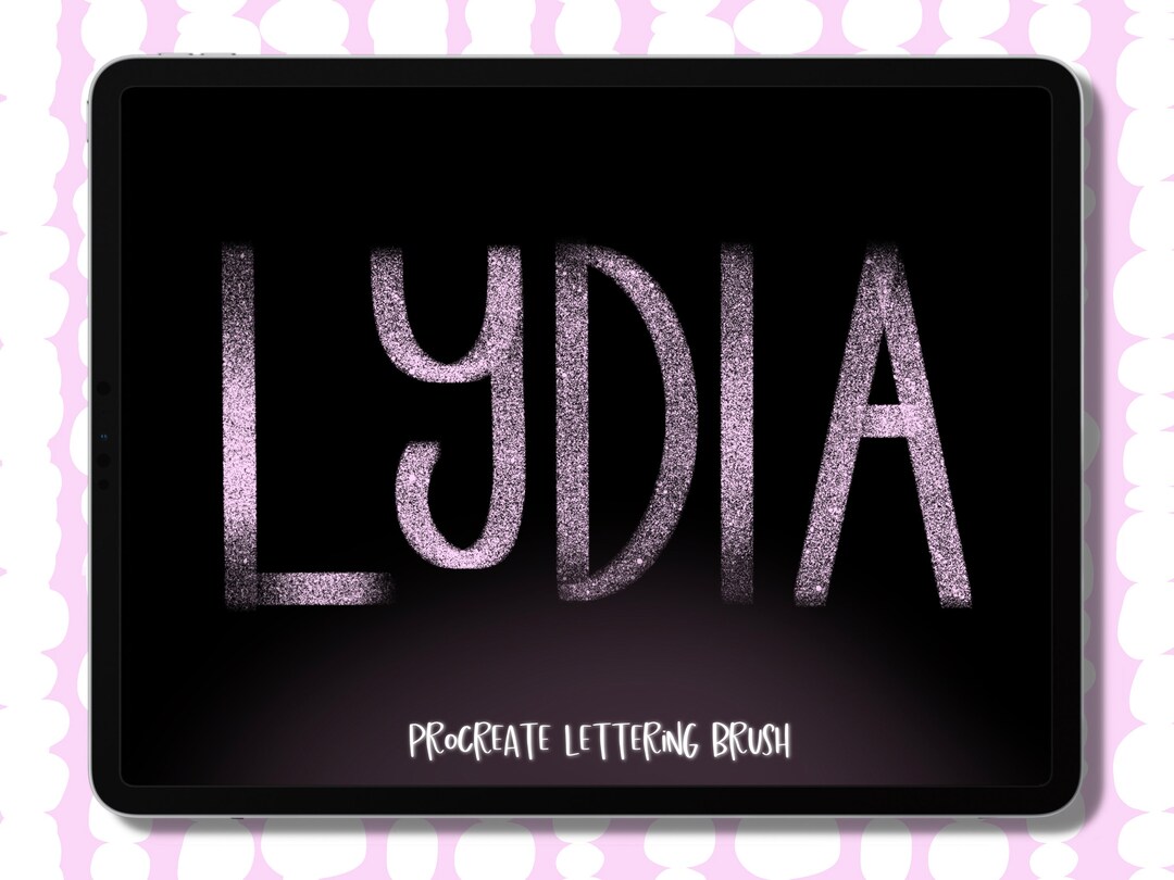 Lydia Chisel Tip Procreate Lettering Brush / Instant Download