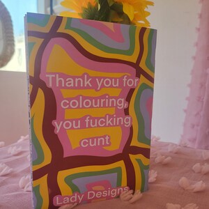 You're a f* c*nt colouring book - swear word colouring book - swear word relaxing book - A5 A4 art therapy - anti stress immagine 4