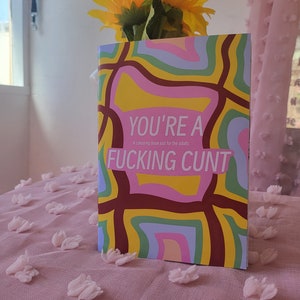 You're a f* c*nt colouring book - swear word colouring book - swear word relaxing book - A5 A4 art therapy - anti stress A5