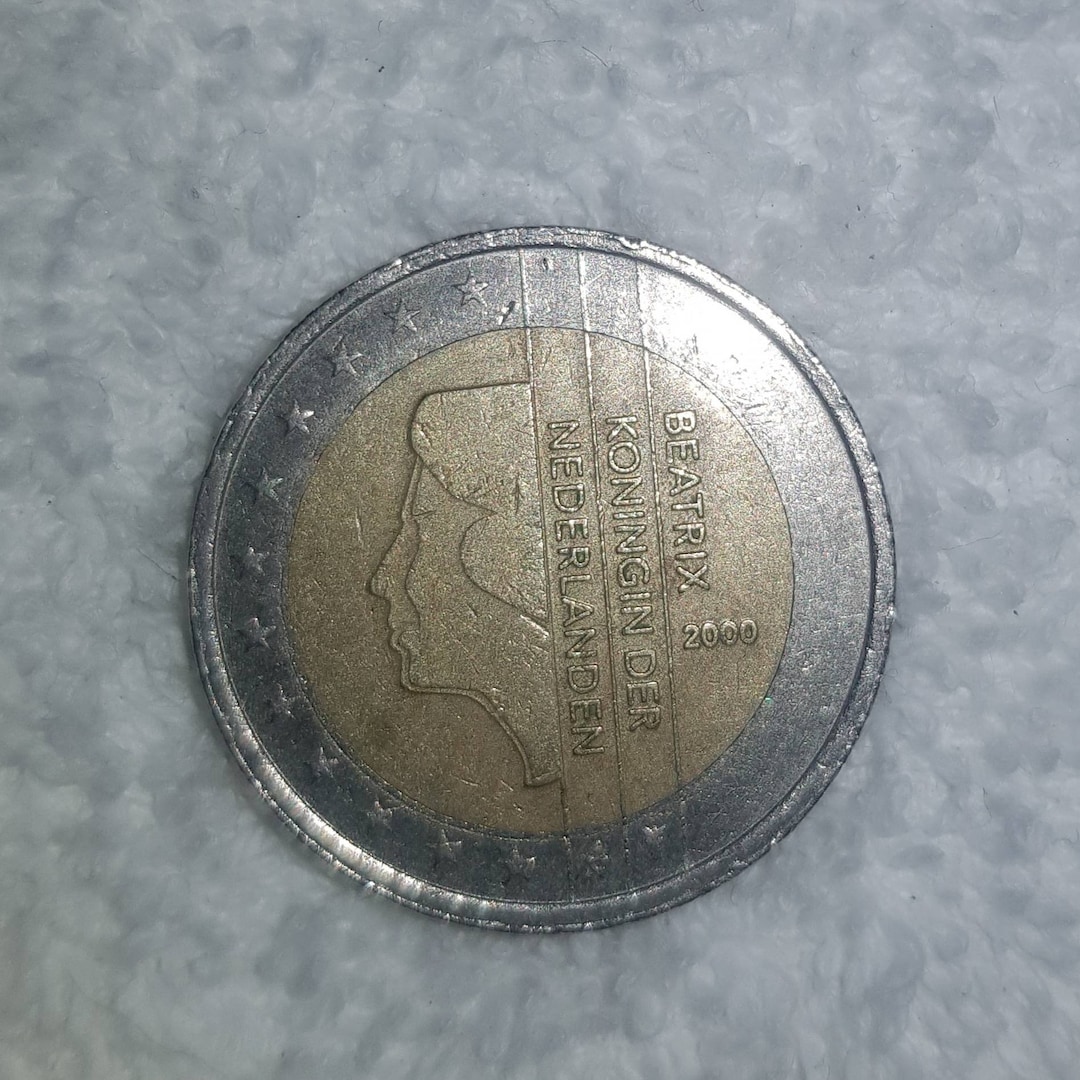 moeda 2 euros beatrix koningin der nederlanden 2000