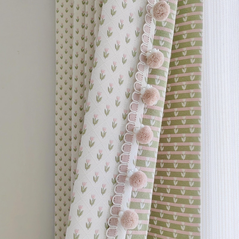 Pom Pom Curtain
Embroidered Curtain
Boho Curtain
Cottagecore Curtain
Kids Room Curtain
cottage curtain
linen look curtain
floral curtain
aesthetic curtain
sheer curtain
window curtain panel
girls room curtain
nursery curtain