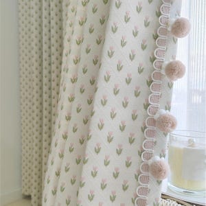 Pom Pom Curtain
Embroidered Curtain
Boho Curtain
Cottagecore Curtain
Kids Room Curtain
cottage curtain
linen look curtain
floral curtain
aesthetic curtain
sheer curtain
window curtain panel
girls room curtain
nursery curtain