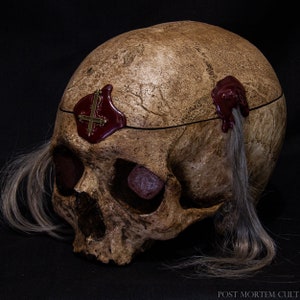 Witch Skull Replica - Historical Human Skull - Magical Bone Art - Realistic Human Skull Replica - Unique Human Bones Decoration