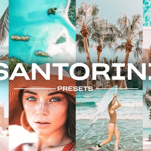 SANTORINI Desktop & Mobile LIGHTROOM Presets | Lifestyle Filters | Summer Preset | Influencer Preset | Mobile and Desktop Blogger