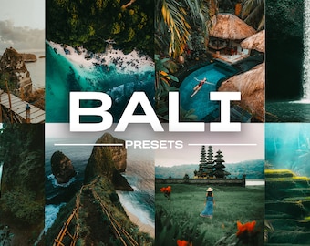 BALI Escritorio y móvil Ajustes preestablecidos de LIGHTROOM / Filtros de viaje / Ajustes preestablecidos de Blogger Nature / Ajustes preestablecidos fríos, filtros naturales para dispositivos móviles