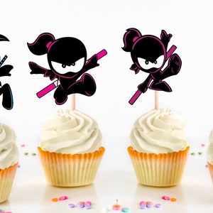 Ninja Kidz Cupcake Toppers, Ninja Kidz Party Supplies