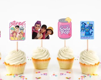Kpop Cupcake Toppers, Set Of 12