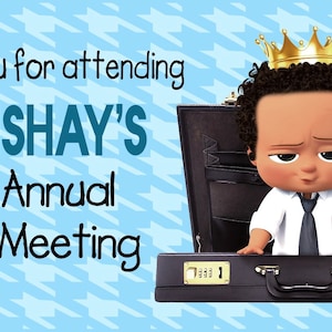 Personalized Baby Boss Gable Box Sticker