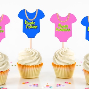 Fresh Princess or Fresh Prince Cupcake Toppers, Fresh Princess Party Supplies