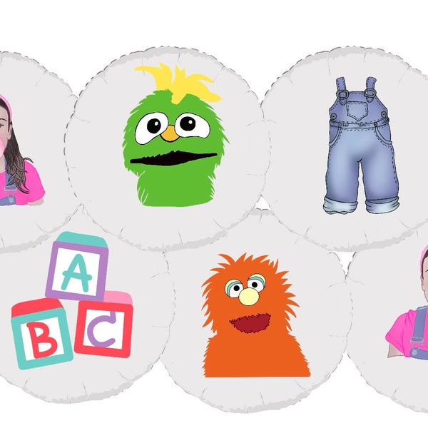 Ms Rachel Inspired Balloon Stickers