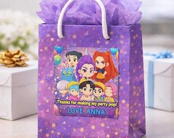 Personalized Kpop Party Thank You Stickers