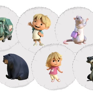 Trash Truck Balloon Stickers, Garbage Truck Balloon Stickers