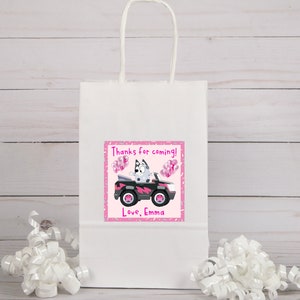 Personalized Muffin Thank You Stickers, Bluey Party Supplies