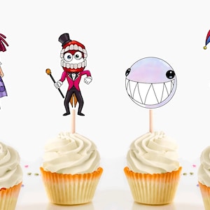 The Amazing Digital Circus Cupcake Toppers