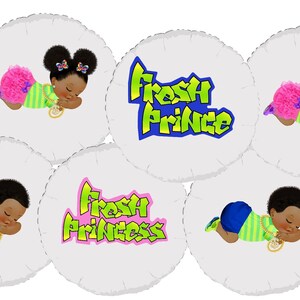 Fresh Baby Gender Reveal Balloon Stickers