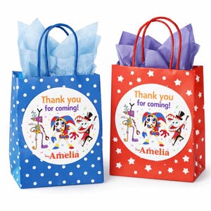 Digital Circus Thank You Stickers, Personalized