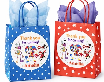 Digital Circus Thank You Stickers, Personalized