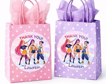 Personalized Kpop Demon Hunters Huntrix Party Thank You Stickers