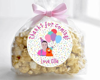 Miss Rachel Thank You Stickers, Ms Rachel Party Supplies