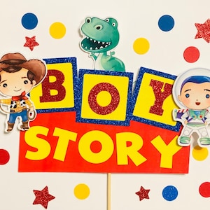 Boy Story Cake Topper
