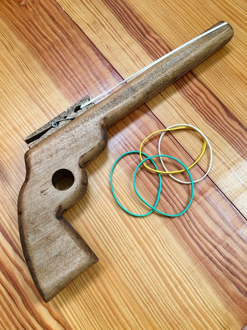 Toy Rubber Band Gun Etsy Toy Rubber Band Gun Etsy
