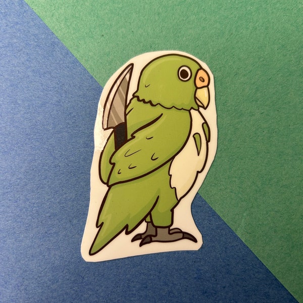 Studio Ghibli The Boy and the Heron parakeet sticker anime