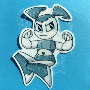 Jenny X-J9 my life as a Teenager Roboter, MLAATR, Nickelodeon Vinyl Sticker, Nostalgie, Anfang 2000er Jahre, Millenial, Retro Nicktoons, Laptop Abziehbilder