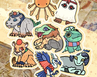 Ancient Egyptian deity  netjeru vinyl stickers Tawret Ammit Aten Sekhmet Medjed