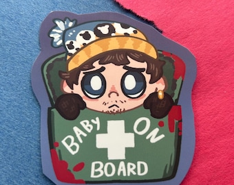 Resident evil movie Bryan “baby on board” vinyl sticker
