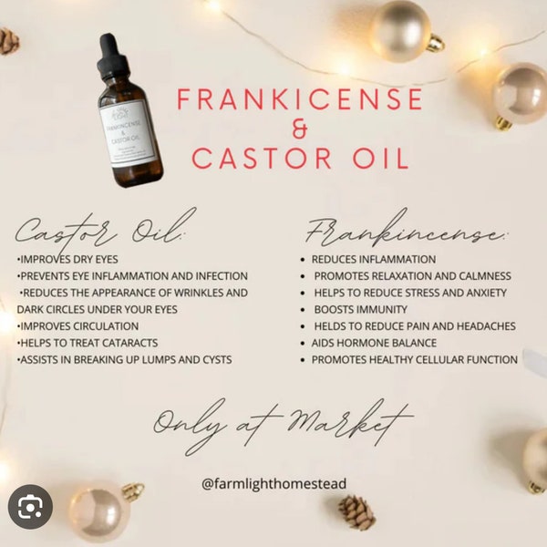 Frankincense and castor oil!