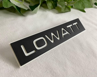 LOWATT Amplifier badge