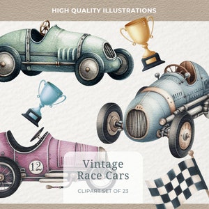 Raceauto clipart vintage raceauto aquarel raceauto vintage schattige auto's racewagen bundel raceauto babyshower retro raceauto baanjongen verjaardag