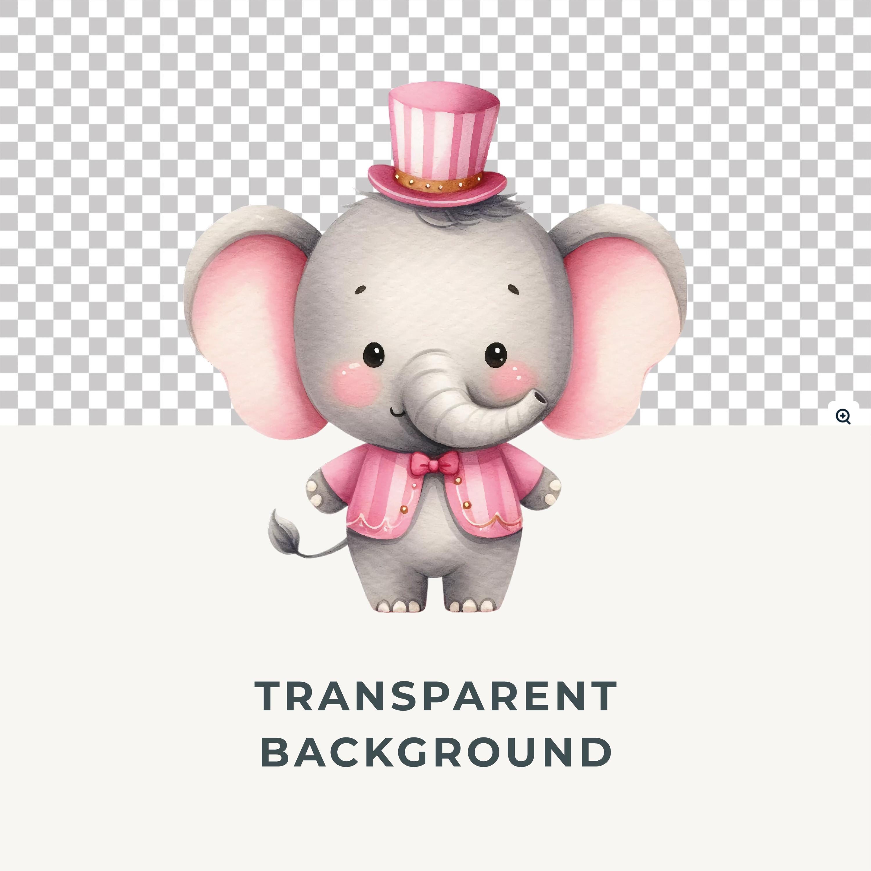 Pink Circus Clipart Watercolor PNG Circus Tent Nursery Decor Circus ...