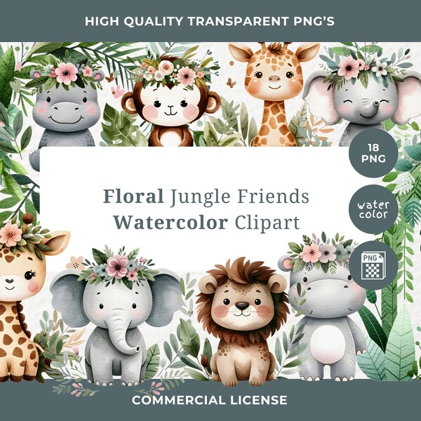 Jungle Clip Art - Etsy