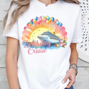 Birthday Cruise T-Shirt, Cruise Birthday Shirt, Vacation Party Tee, Birthday Trip Matching Shirt, Fun Cruise Ship Outfit