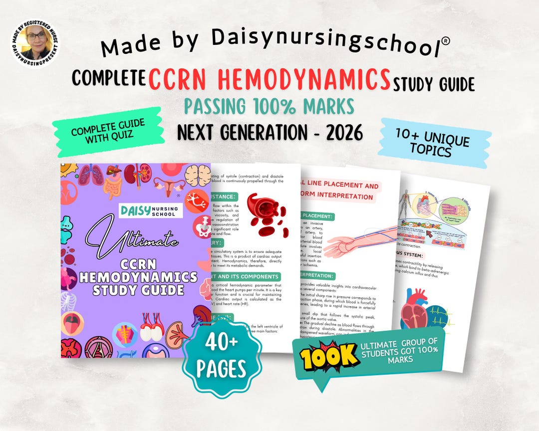 Ccrn Notes.pdf CCRN Hemodynamics Crash Course | ICU Critical Care Nursing Notes ...
