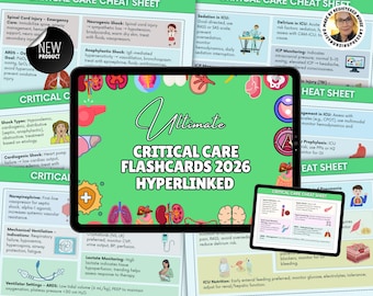 Critical Care Nursing Flashcards: Med Surg ICU Study Guide, NEW 2026 Edition (PDF)