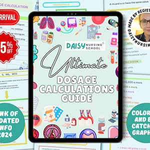 Dosage Calculation Study Guide: Nursing School Notes (Digital Download)