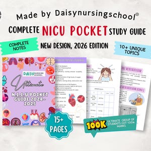 NICU Nurse Pocket Guide: Neonatal Nursing Reference, Hyperlinked, 2026 (PDF)