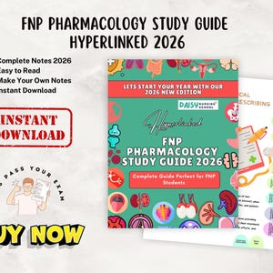 FNP Pharmacology Review Study Guide 2026 for Family Nurse Practitioner, Hyperlinked PDF image 10