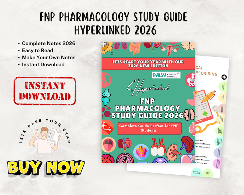 FNP Pharmacology Review Study Guide 2026 for Family Nurse Practitioner, Hyperlinked PDF image 10