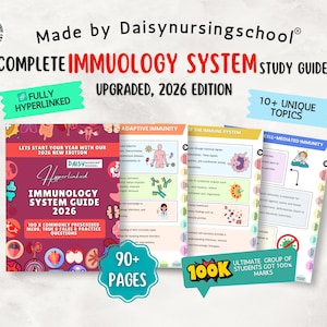 Apuntes de Enfermería en Inmunología: Guía de estudio del sistema inmunitario, actualizada, con hipervínculos (más de 90 páginas, más de 10 temas) (descarga digital)