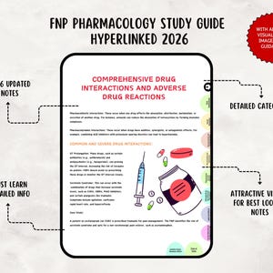 FNP Pharmacology Review Study Guide 2026 for Family Nurse Practitioner, Hyperlinked PDF image 9