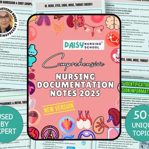 Nursing Documentation Template Perfect for Nursing Student Documentation Guide, Nurse Charting Guide for Nursing Student 2025 Edition