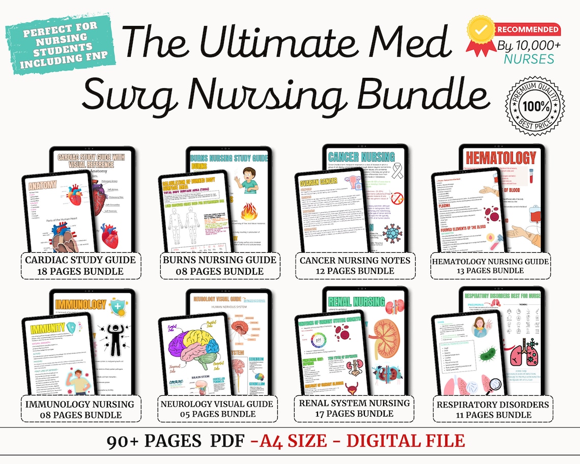 Ultimate Nursing School Success Bundle , Nursing Notes, Nursing Bundle ...