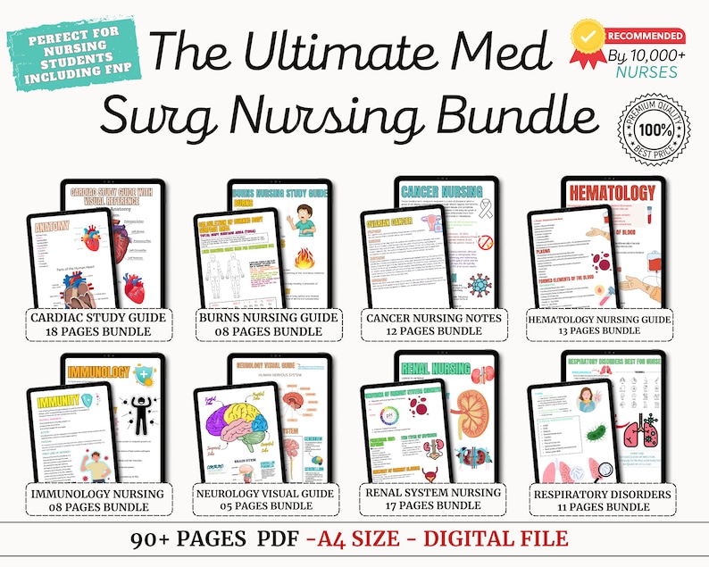 Ultimate Nursing School Success Bundle , Nursing Notes, Nursing Bundle ...